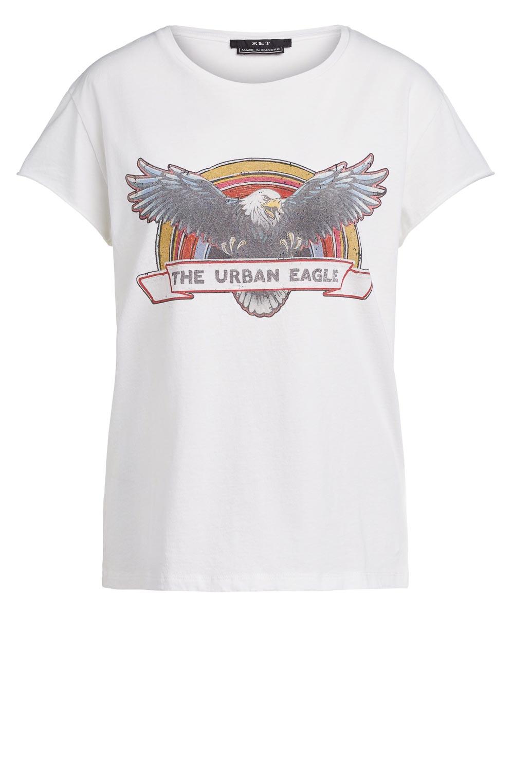 onderschrift Bedenken Ruilhandel Katoenen T-shirt met print Adeline | wit | Set | Little Soho