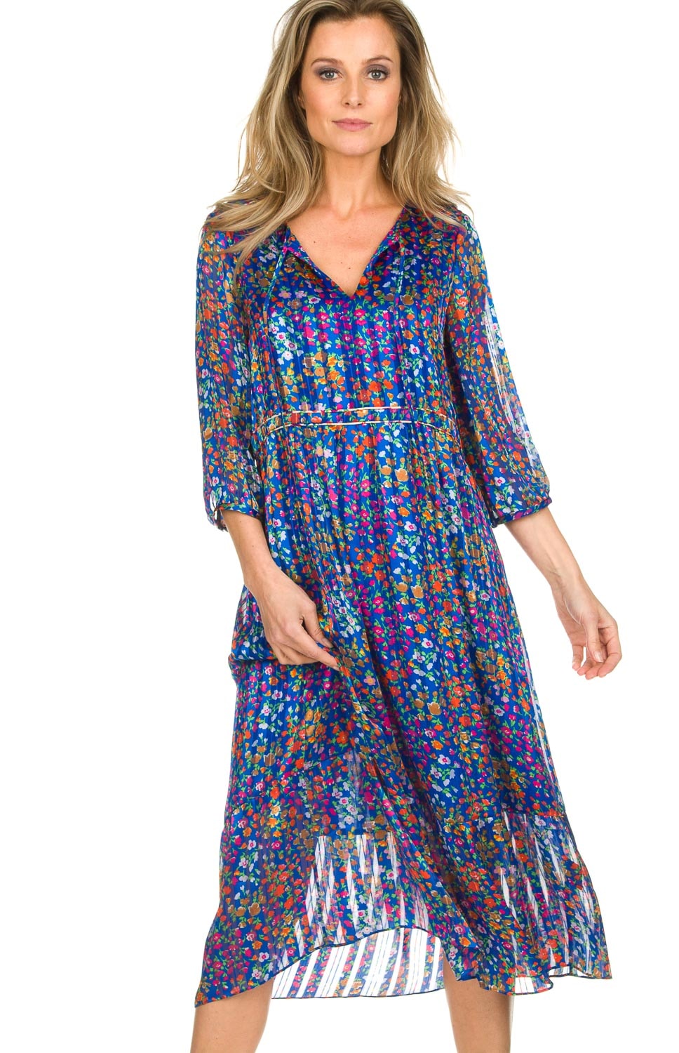 Dress with floral print Reese | blue... | ba&sh | Little Soho