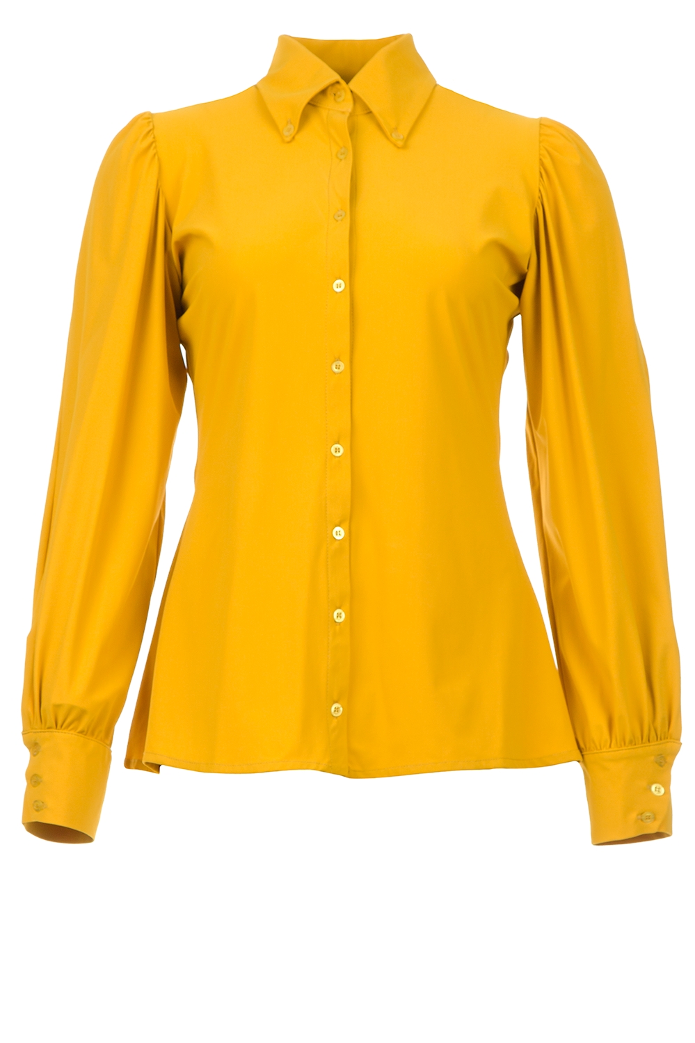 Travelwear blouse met pofmouwen Dori | geel... | | Little Soho