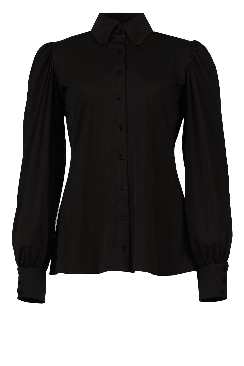 D-ETOILES CASIOPE Travelwear blouse met pofmouwen Dori zwart