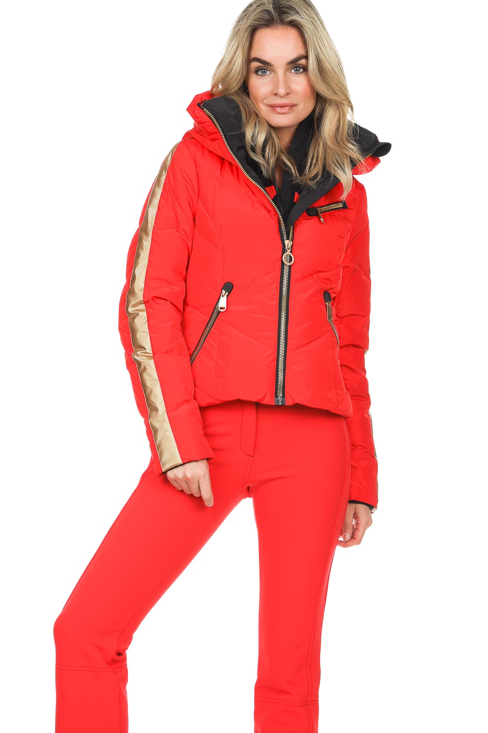 stopcontact zoogdier Knuppel Ski-jas met donsvulling Montd'or | rood... | Goldbergh | Little Soho