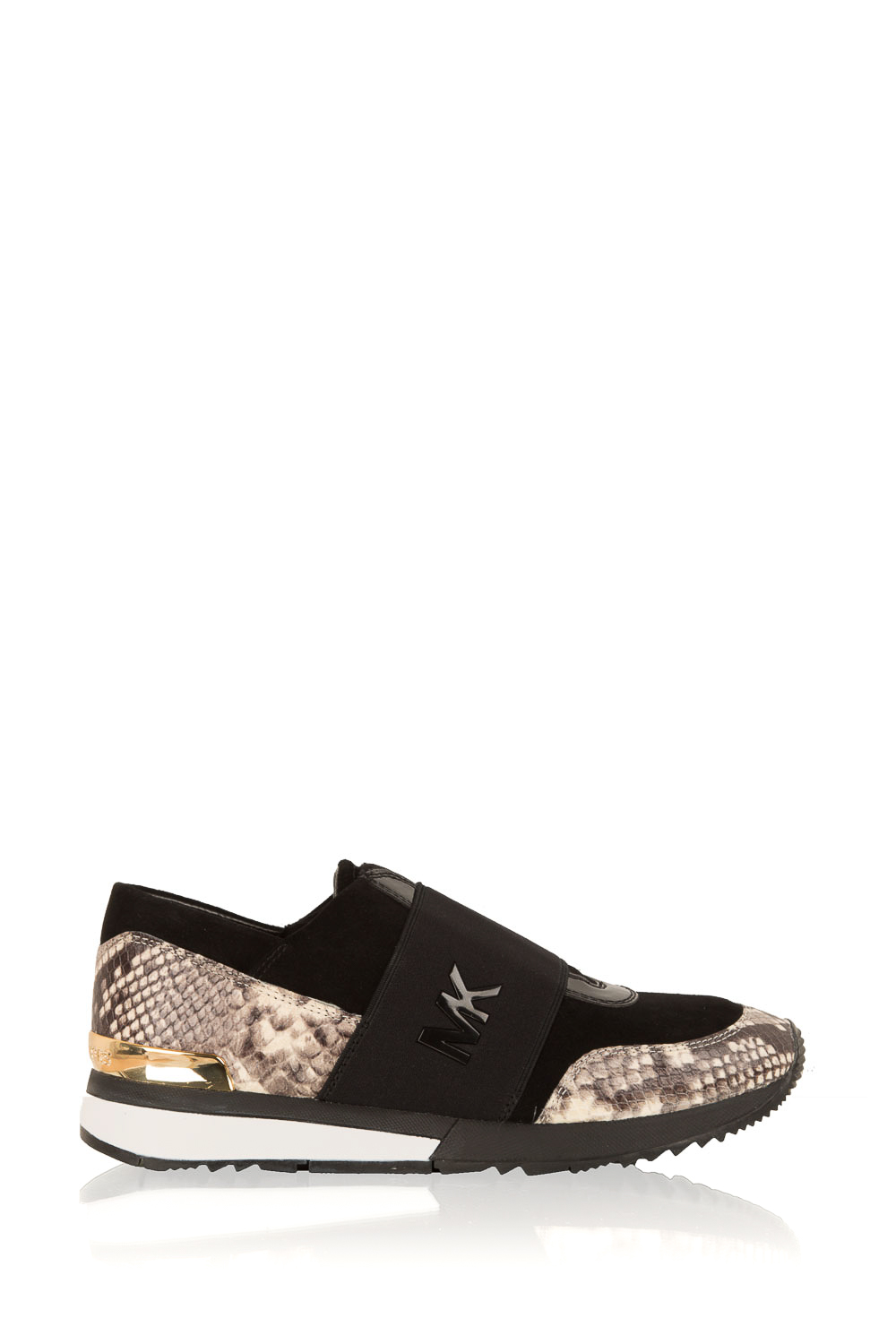 Leather sneakers Lux | black/snake 