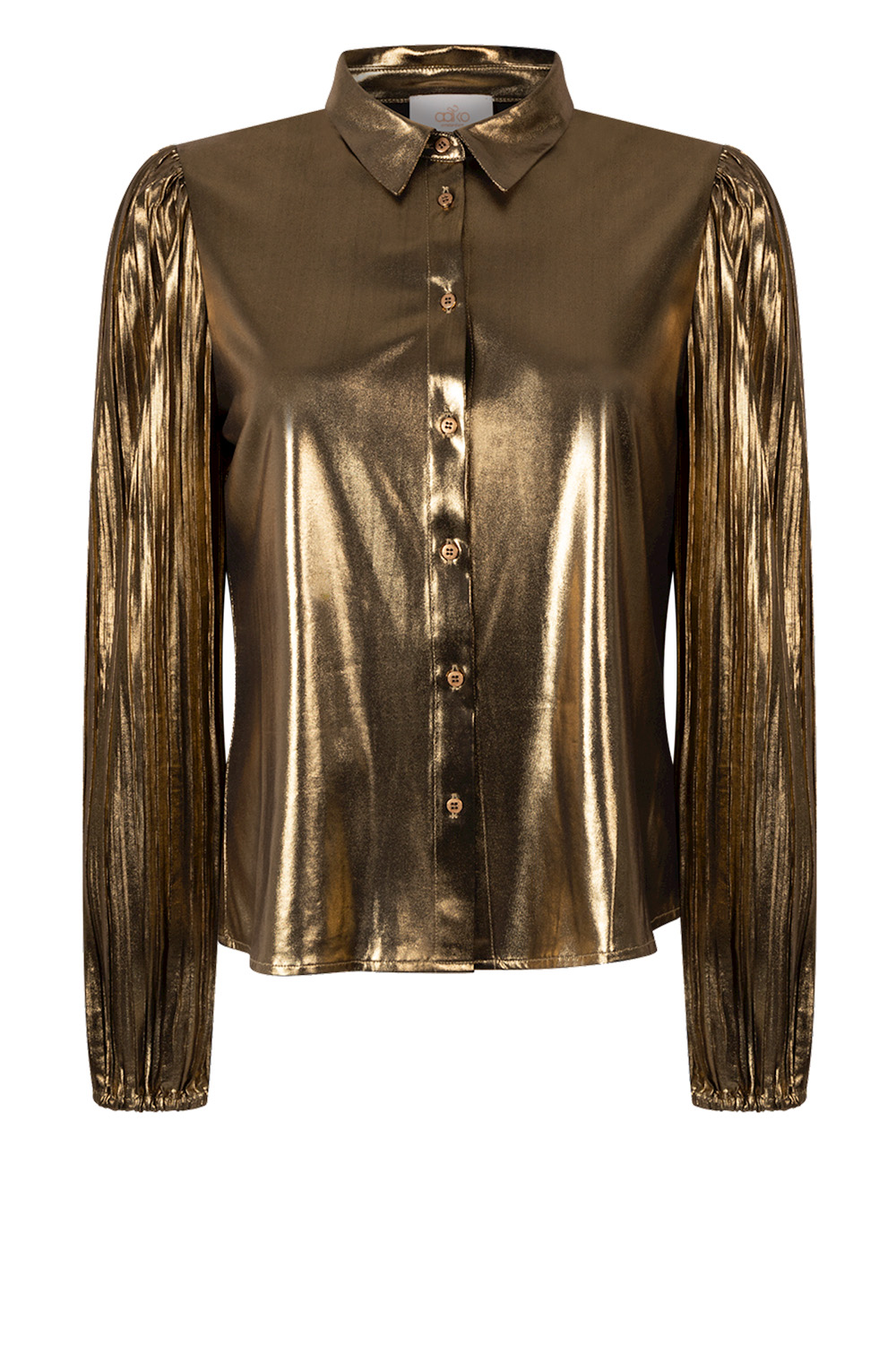 Tol Begeleiden Schat Metallic blouse Riley | goud... | Aaiko | Little Soho