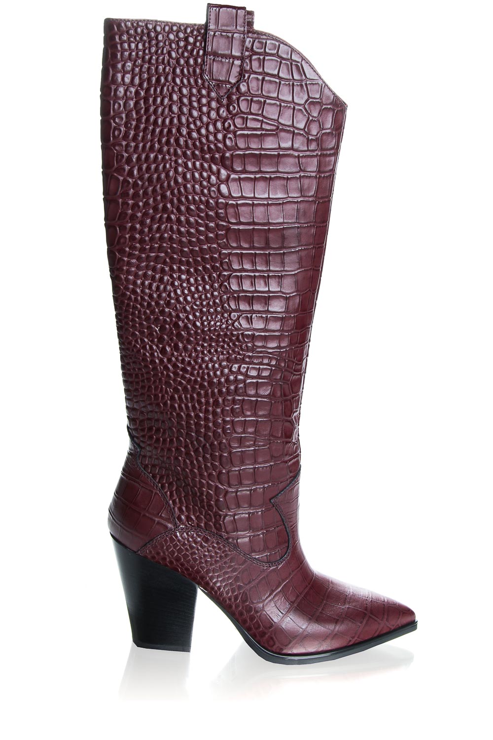 crocodile pattern boots