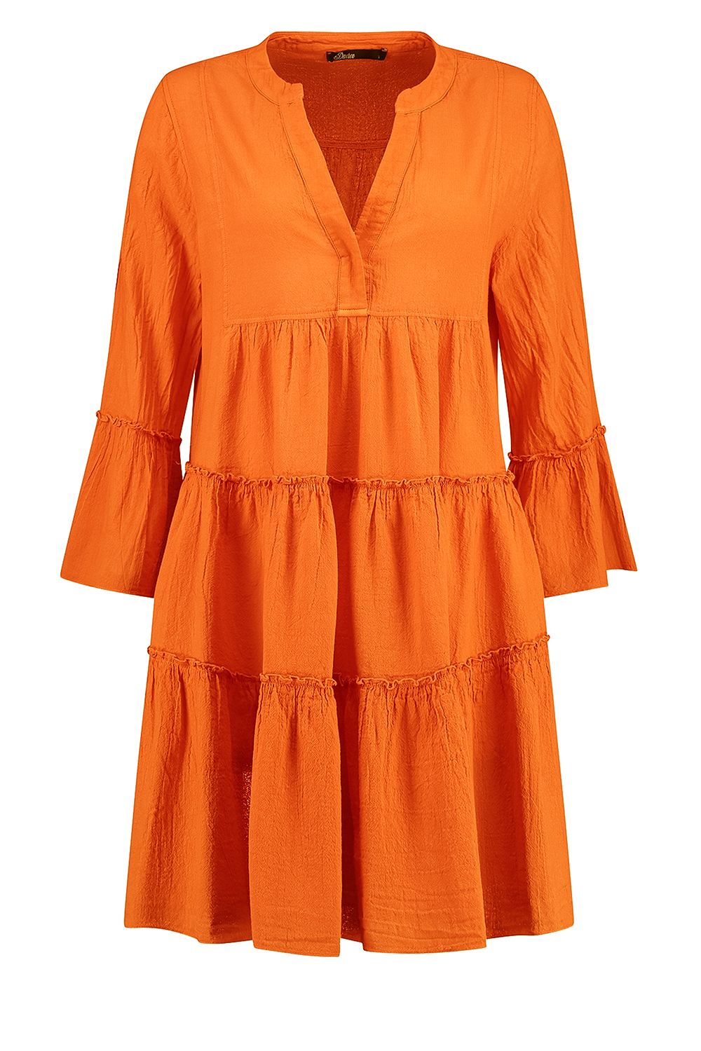 Eenzaamheid Voornaamwoord dealer Katoenen jurk Rosaline | oranje | Devotion | Little Soho