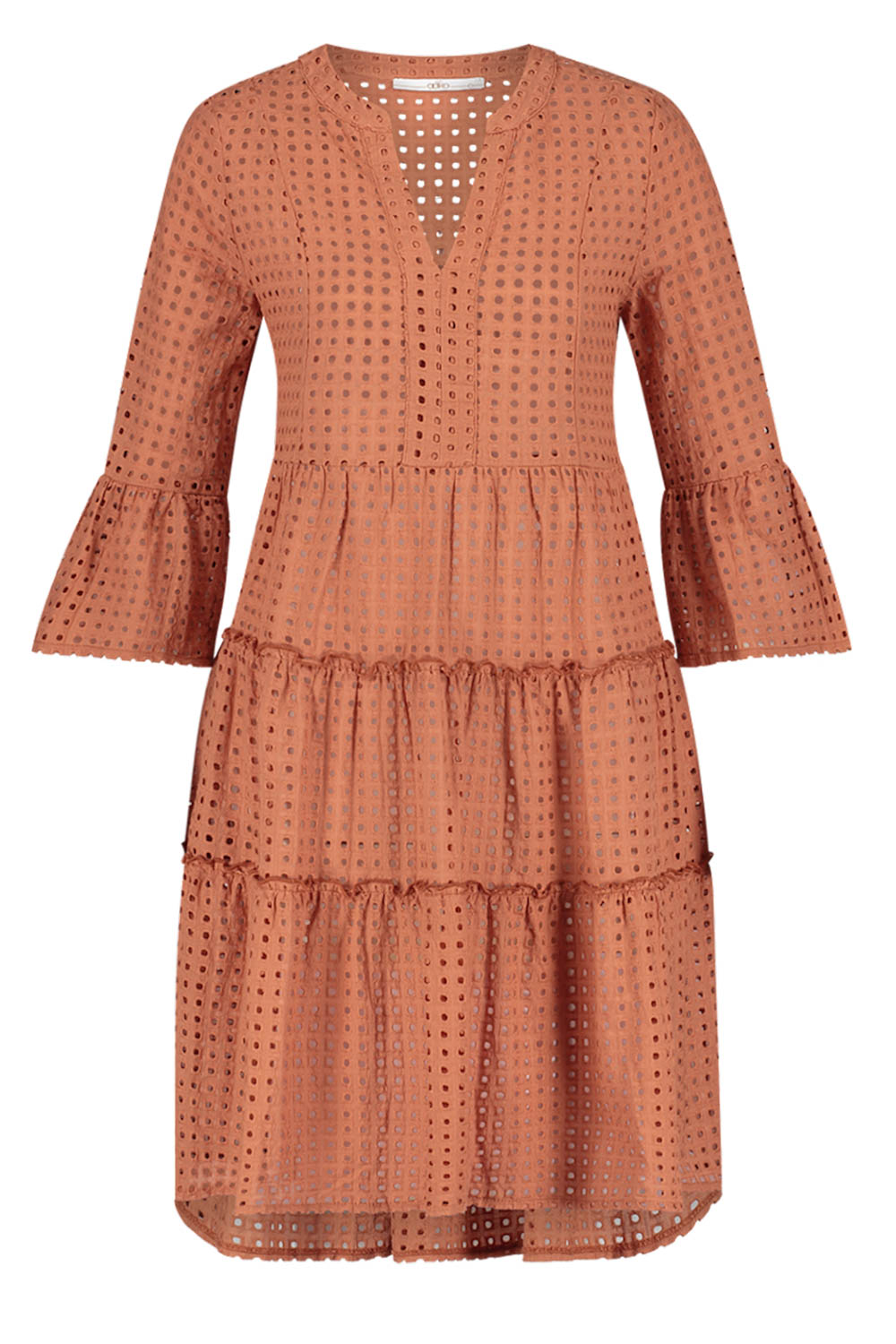 Cotton embroidery dress Kampur | orange... | Little Soho