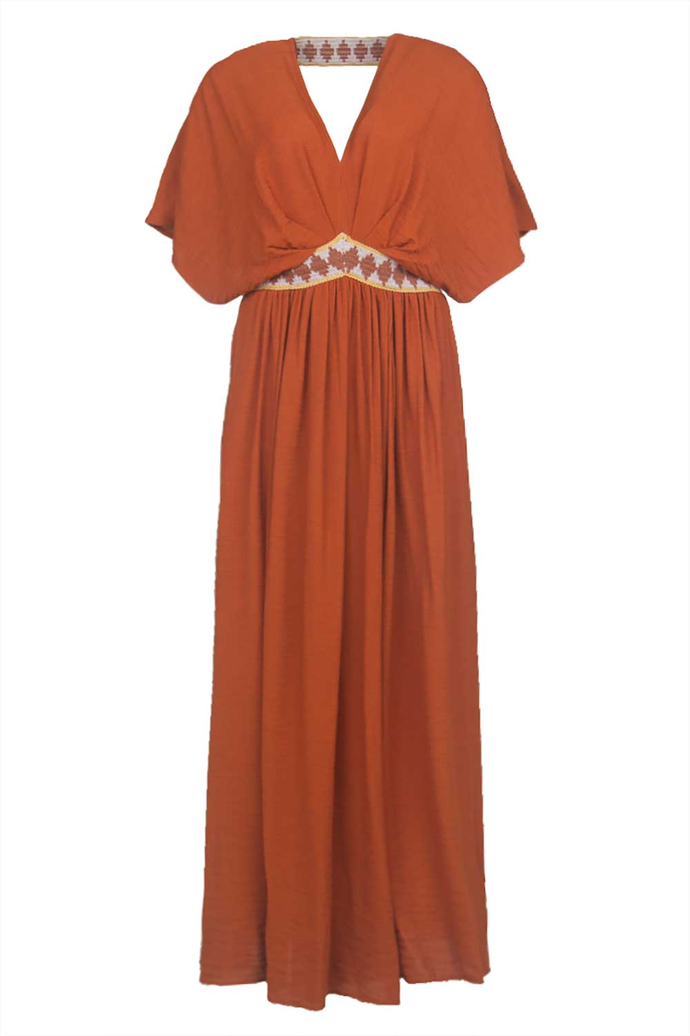 Louizon Ecovero maxi-jurk Idea rood