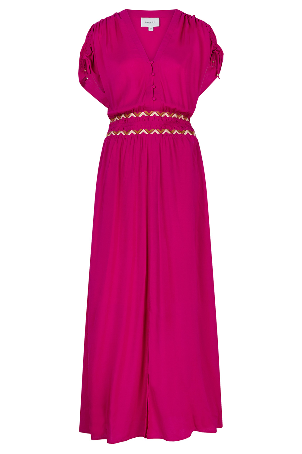Dante 6 Maxi-jurk met embroidery Imperia roze