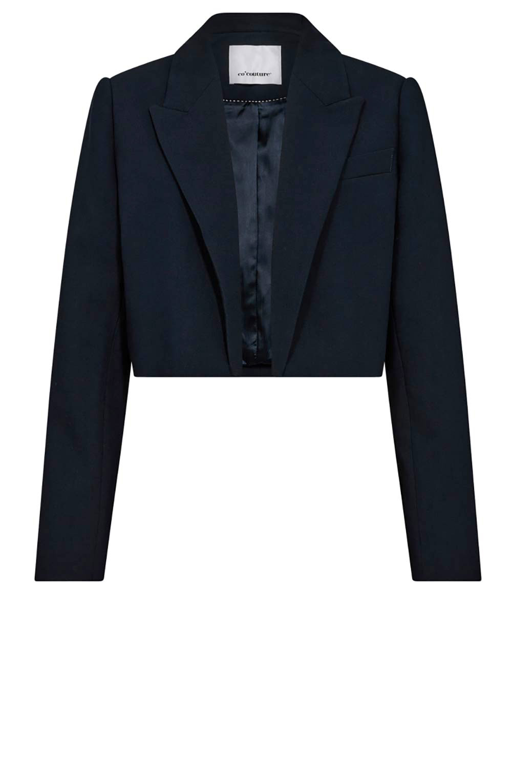 Co'Couture Cropped blazer Vola blauw