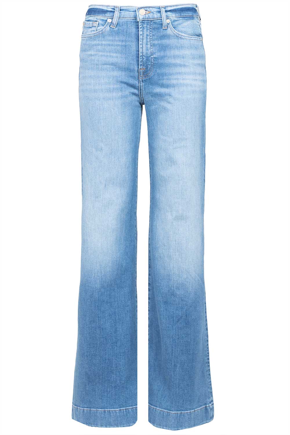 7 For All Mankind Stretch wide leg jeans Modern Dojo blauw