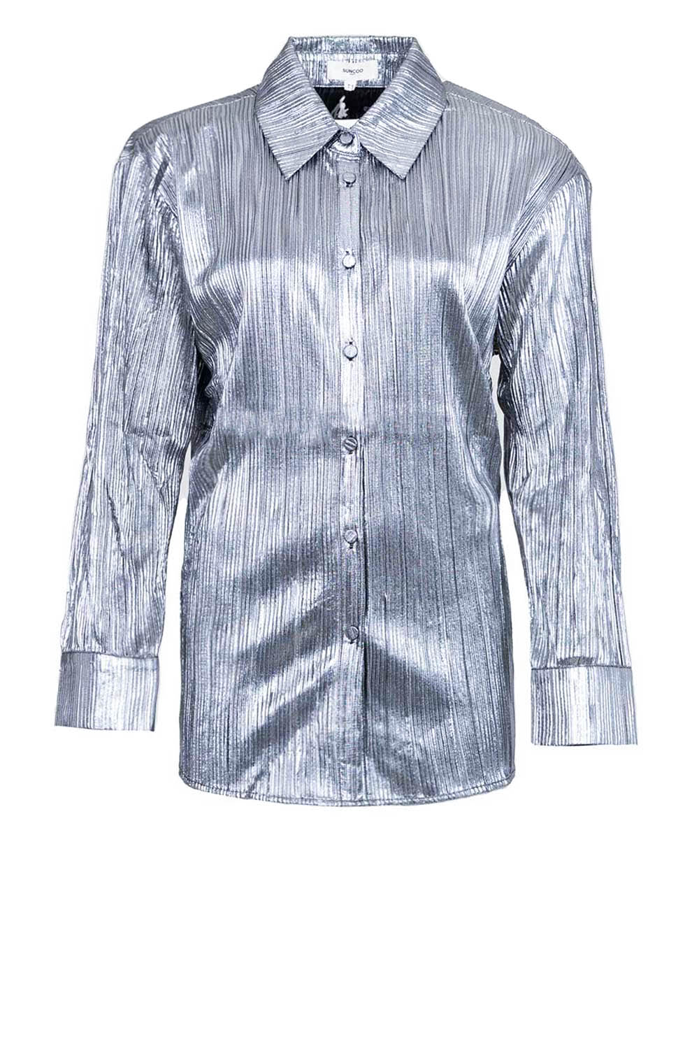 Suncoo Zilveren Linda Blouse Elegant en veelzijdig Gray Dames