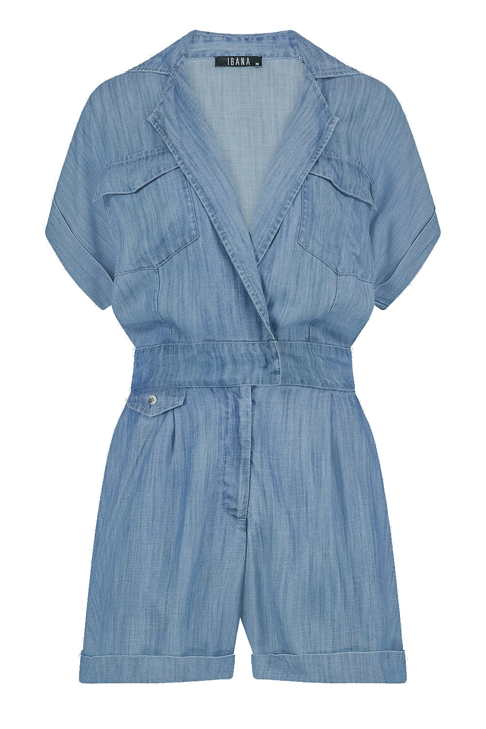 Ibana Tencel playsuit Oriella blauw