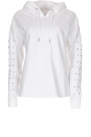 Dkny lace discount up sweater